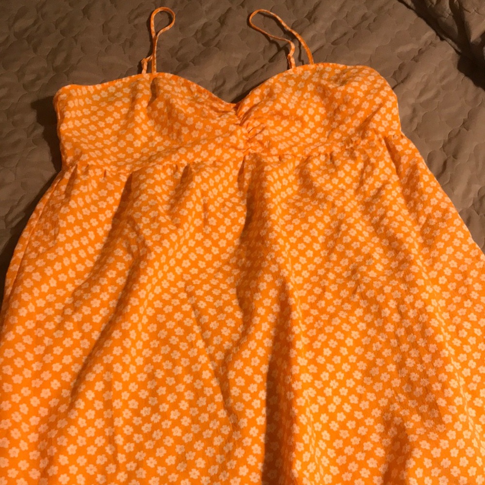 Orange flower dress